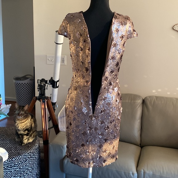 Gold Sequins Dress - Picture 7 of 8